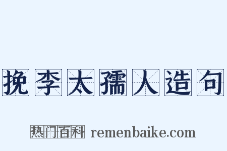 挽李太孺人造句是什么意思的图片